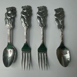 Oneida Community Stainless Cubby Bear Child Silverware